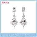 Wedding dresses istanbul Chandelier Earrings white gold plated earrings white stone stud earrings